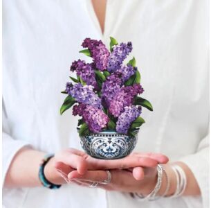 Garden Lilacs Mini Pop-Up Flower Bouquet