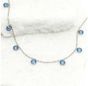 Guiding Lights Necklace in Silver & Blue