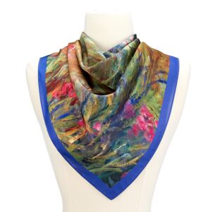 Irises by Monet Satin Chiffon Scarf