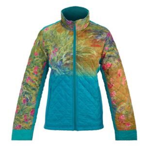 Irises by Monet Quilted Jacket