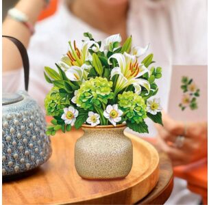 Ivory & Sage Mini Pop-Up Greeting Card