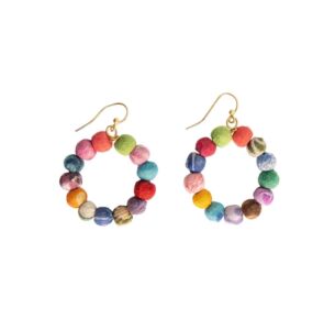 Kantha Classic Petite Hoops