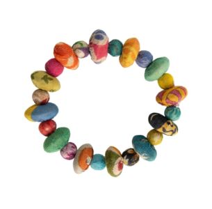 Kantha Dotted Button Bracelet