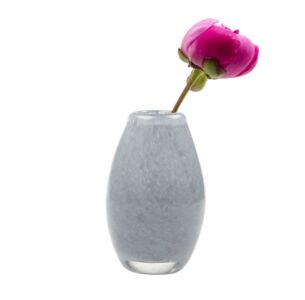 Ligne Glass Egg Ice Blue Modern Flower Vase