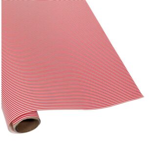 Oxford Stripe Red Gift Wrap Roll