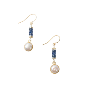Anne Vaughan Seaside Bezel Dangle Earrings