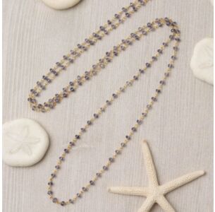 Anne Vaughan Seaside Kyanite Gemstone Chain Simple Necklace