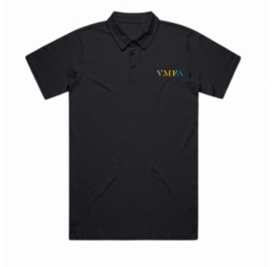 VMFA Logo Black Polo Shirt - Black