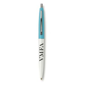 VMFA Logo Two-Tone Pen - White/Turquoise
