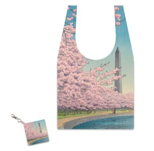 Kawase Hasui Washington Monument at Potomac River Shopper Tote Bag