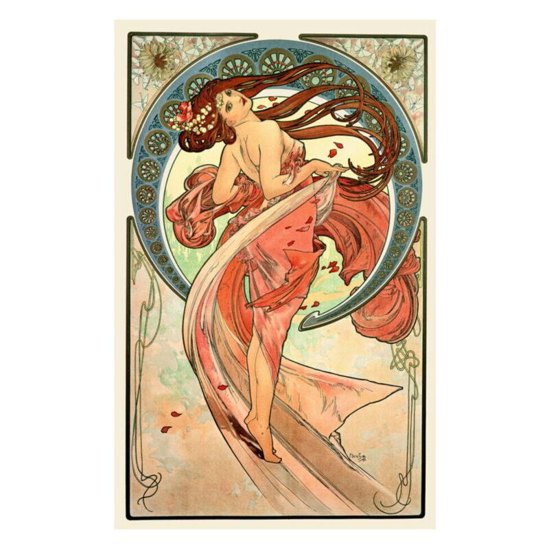 Alphonse Mucha The Arts: Dance Print - 11x14 | VMFA Shop