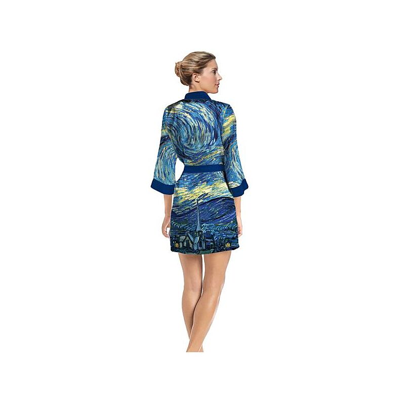 Vincent van Gogh Starry Night Satin Robe | VMFA Shop Vincent van Gogh Starry Night Satin Robe | VMFA Shop